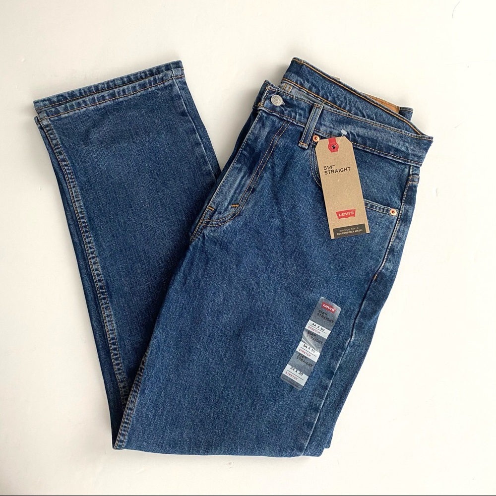 Levi’s 514 Men’s Straight Fit Jeans Dark Stonewash